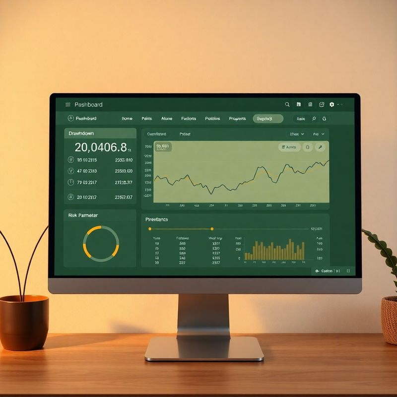 Dashboard live cu grafic P&L și overlay de drawdown